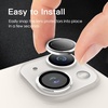 image:imageJETech Camera Lens Protector for iPhone 1414 Plus Midnight 1 Set  9H Tempered Glass Metal Individual Ring Cover HD ClearStarlight