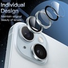 image:imageJETech Camera Lens Protector for iPhone 1515 Plus Midnight 1 Set  9H Tempered Glass Metal Individual Ring Cover HD ClearBlue