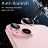 image:imageJETech Camera Lens Protector for iPhone 1515 Plus Midnight 1 Set  9H Tempered Glass Metal Individual Ring Cover HD ClearPink