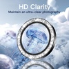 image:imageJETech Camera Lens Protector for iPhone 1515 Plus Pink 1 Set  Bling Glitter Individual 9H Tempered Glass Metal Ring Cover HD ClearBlack