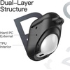 image:imageJETech Case for AirPods 21 with Keychain Black  Cover PC and TPU Material Shockproof ProtectionBlack