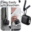 image:imageJETech Case for AirPods 21 with Keychain Black  Cover PC and TPU Material Shockproof ProtectionBlack