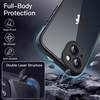 image:imageJETech Case for iPhone 13 360 Protection Black  Builtin Screen Protector AntiScratch 360 Degree Full Body RuggedBlack