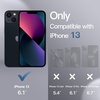 image:imageJETech Case for iPhone 13 360 Protection Black  Builtin Screen Protector AntiScratch 360 Degree Full Body RuggedBlack