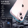 image:imageJETech Case for iPhone 13 360 Protection Black  Builtin Screen Protector AntiScratch 360 Degree Full Body RuggedPink