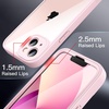 image:imageJETech Case for iPhone 13 360 Protection Black  Builtin Screen Protector AntiScratch 360 Degree Full Body RuggedPink