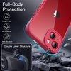 image:imageJETech Case for iPhone 13 360 Protection Black  Builtin Screen Protector AntiScratch 360 Degree Full Body RuggedRed