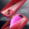 image:imageJETech Case for iPhone 13 360 Protection Black  Builtin Screen Protector AntiScratch 360 Degree Full Body RuggedRed