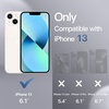 image:imageJETech Case for iPhone 13 360 Protection Black  Builtin Screen Protector AntiScratch 360 Degree Full Body RuggedWhite