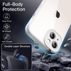 image:imageJETech Case for iPhone 13 360 Protection Black  Builtin Screen Protector AntiScratch 360 Degree Full Body RuggedWhite
