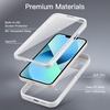 image:imageJETech Case for iPhone 13 360 Protection Black  Builtin Screen Protector AntiScratch 360 Degree Full Body RuggedWhite