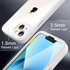 image:imageJETech Case for iPhone 13 360 Protection Black  Builtin Screen Protector AntiScratch 360 Degree Full Body RuggedWhite
