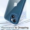 image:imageJETech Case for iPhone 13 Pink  Solid Color Matte TPU Frame Scratch Resistant Clear Back Phone CoverBlue