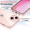image:imageJETech Case for iPhone 13 Pink  Solid Color Matte TPU Frame Scratch Resistant Clear Back Phone CoverPink