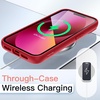 image:imageJETech Case for iPhone 13 Pink  Solid Color Matte TPU Frame Scratch Resistant Clear Back Phone CoverRed
