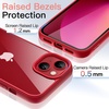 image:imageJETech Case for iPhone 13 Pink  Solid Color Matte TPU Frame Scratch Resistant Clear Back Phone CoverRed