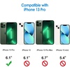 image:imageJETech Case for iPhone 13 Pro AntiYellowing Clear  Shockproof Protection Scratch Resistant Hard PC Back Durable Transparent TPU BumperAlpine Green