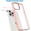 image:imageJETech Case for iPhone 13 Pro AntiYellowing Clear  Shockproof Protection Scratch Resistant Hard PC Back Durable Transparent TPU BumperRose Gold