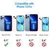 image:imageJETech Case for iPhone 13 Pro AntiYellowing Clear  Shockproof Protection Scratch Resistant Hard PC Back Durable Transparent TPU BumperSierra Blue