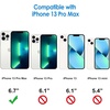 image:imageJETech Case for iPhone 13 Pro Max AntiYellowing Clear  Shockproof Protection Scratch Resistant Hard PC Back Durable Transparent TPU BumperClear