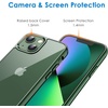 image:imageJETech Case for iPhone 13 mini AntiYellowing Clear  Shockproof Protection Scratch Resistant Hard PC Back Durable Transparent TPU BumperAlpine Green