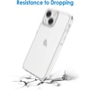 image:imageJETech Case for iPhone 13 mini AntiYellowing Clear  Shockproof Protection Scratch Resistant Hard PC Back Durable Transparent TPU BumperClear