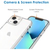 image:imageJETech Case for iPhone 13 mini AntiYellowing Clear  Shockproof Protection Scratch Resistant Hard PC Back Durable Transparent TPU BumperClear