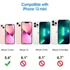 image:imageJETech Case for iPhone 13 mini AntiYellowing Clear  Shockproof Protection Scratch Resistant Hard PC Back Durable Transparent TPU BumperRose Gold