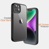 image:imageJETech Case for iPhone 14 360 Protection Black  Builtin Screen Protector AntiScratch 360 Degree Full Body RuggedBlack