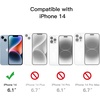 image:imageJETech Case for iPhone 14 360 Protection Black  Builtin Screen Protector AntiScratch 360 Degree Full Body RuggedLight Blue