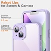 image:imageJETech Case for iPhone 14 360 Protection Black  Builtin Screen Protector AntiScratch 360 Degree Full Body RuggedLight Purple