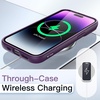 image:imageJETech Case for iPhone 14 Pro Deep Purple  Solid Color Matte TPU Frame Scratch Resistant Clear Back Phone CoverDeep Purple