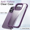 image:imageJETech Case for iPhone 14 Pro Deep Purple  Solid Color Matte TPU Frame Scratch Resistant Clear Back Phone CoverDeep Purple