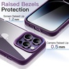 image:imageJETech Case for iPhone 14 Pro Max Deep Purple  Solid Color Matte TPU Frame Scratch Resistant Clear Back Phone CoverDeep Purple