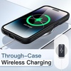 image:imageJETech Case for iPhone 14 Pro Max Deep Purple  Solid Color Matte TPU Frame Scratch Resistant Clear Back Phone CoverSpace Black