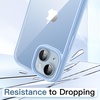 image:imageJETech Case for iPhone 14 Purple  Solid Color Matte TPU Frame Scratch Resistant Clear Back Phone CoverLight Blue