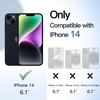 image:imageJETech Case for iPhone 14 Purple  Solid Color Matte TPU Frame Scratch Resistant Clear Back Phone CoverMidnight
