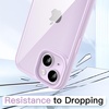 image:imageJETech Case for iPhone 14 Purple  Solid Color Matte TPU Frame Scratch Resistant Clear Back Phone CoverPurple