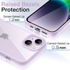 image:imageJETech Case for iPhone 14 Purple  Solid Color Matte TPU Frame Scratch Resistant Clear Back Phone CoverPurple