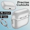 image:imageJETech Clear Case for AirPods Pro 3 AntiScratch Clear  Cover Soft Transparent TPU Shockproof Protection Keychain IncludedBlack