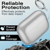 image:imageJETech Clear Case for AirPods Pro 3 AntiScratch Clear  Cover Soft Transparent TPU Shockproof Protection Keychain IncludedBlack