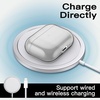 image:imageJETech Clear Case for AirPods Pro 3 AntiScratch Clear  Cover Soft Transparent TPU Shockproof Protection Keychain IncludedBlack