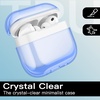 image:imageJETech Clear Case for AirPods Pro 3 AntiScratch Clear  Cover Soft Transparent TPU Shockproof Protection Keychain IncludedBlue