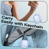 image:imageJETech Clear Case for AirPods Pro 3 AntiScratch Clear  Cover Soft Transparent TPU Shockproof Protection Keychain IncludedBlue