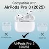 image:imageJETech Clear Case for AirPods Pro 3 AntiScratch Clear  Cover Soft Transparent TPU Shockproof Protection Keychain IncludedBlue