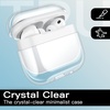 image:imageJETech Clear Case for AirPods Pro 3 AntiScratch Clear  Cover Soft Transparent TPU Shockproof Protection Keychain IncludedClear