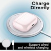 image:imageJETech Clear Case for AirPods Pro 3 AntiScratch Clear  Cover Soft Transparent TPU Shockproof Protection Keychain IncludedPink
