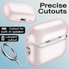 image:imageJETech Clear Case for AirPods Pro 3 AntiScratch Clear  Cover Soft Transparent TPU Shockproof Protection Keychain IncludedPink