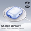 image:imageJETech Clear Safety Lock Case for AirPods Pro 3 Clear  Cover Soft Transparent TPU Shockproof Protection AntiScratch Design Keychain IncludedBlue