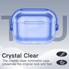 image:imageJETech Clear Safety Lock Case for AirPods Pro 3 Clear  Cover Soft Transparent TPU Shockproof Protection AntiScratch Design Keychain IncludedBlue